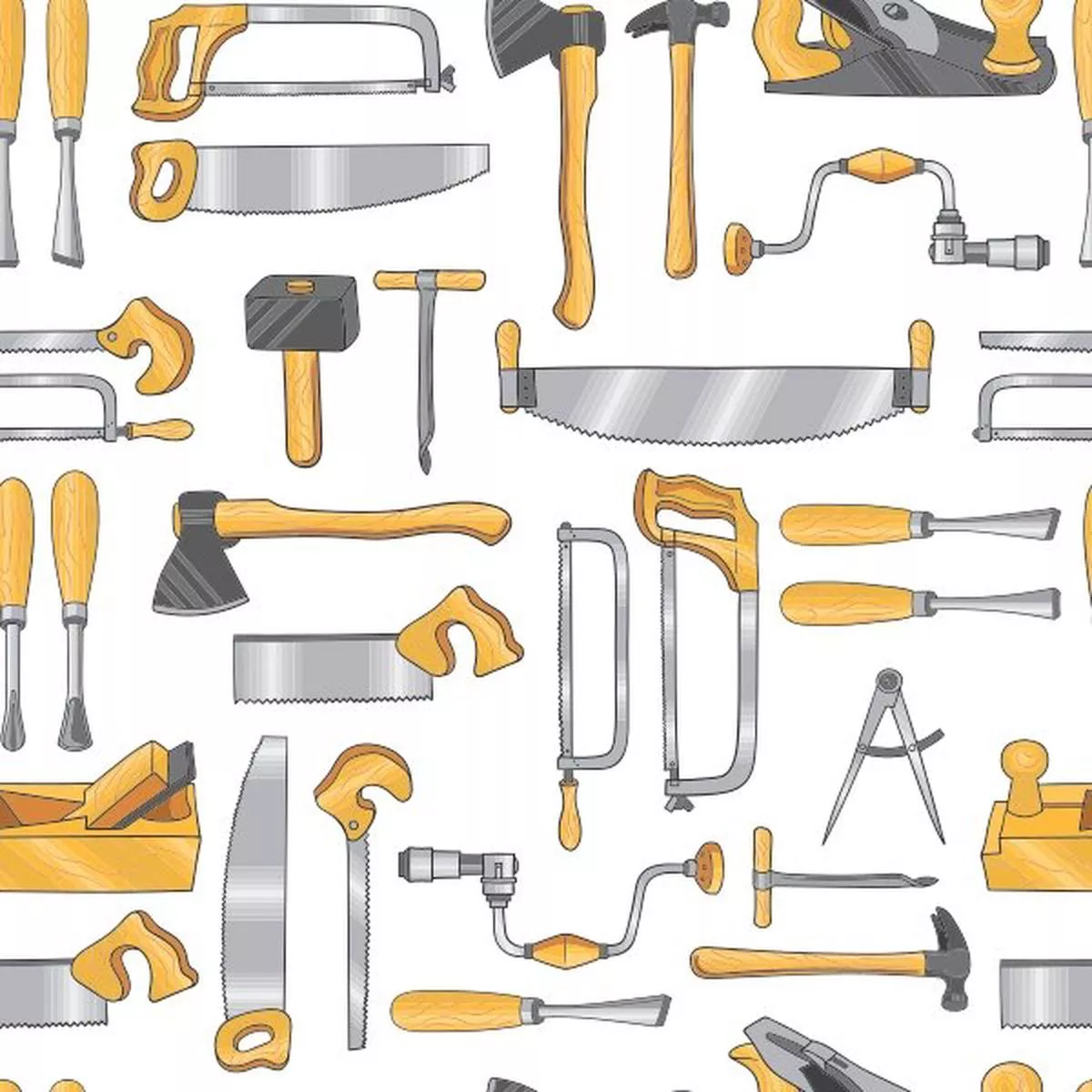 carpentry-tools-fabric-white Carpentry Tools Fabric – White