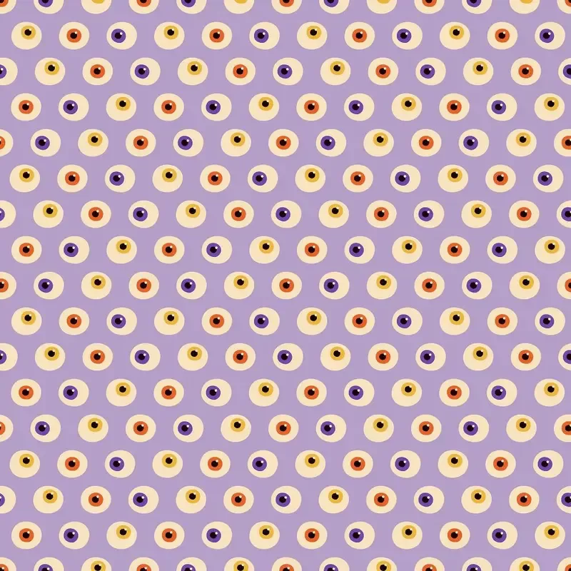Cartoon Halloween Eyeballs Fabric
