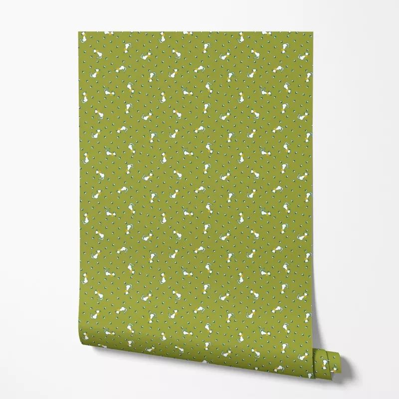 cats-geo-on-green-wallpaper Cats Geo on Green Wallpaper