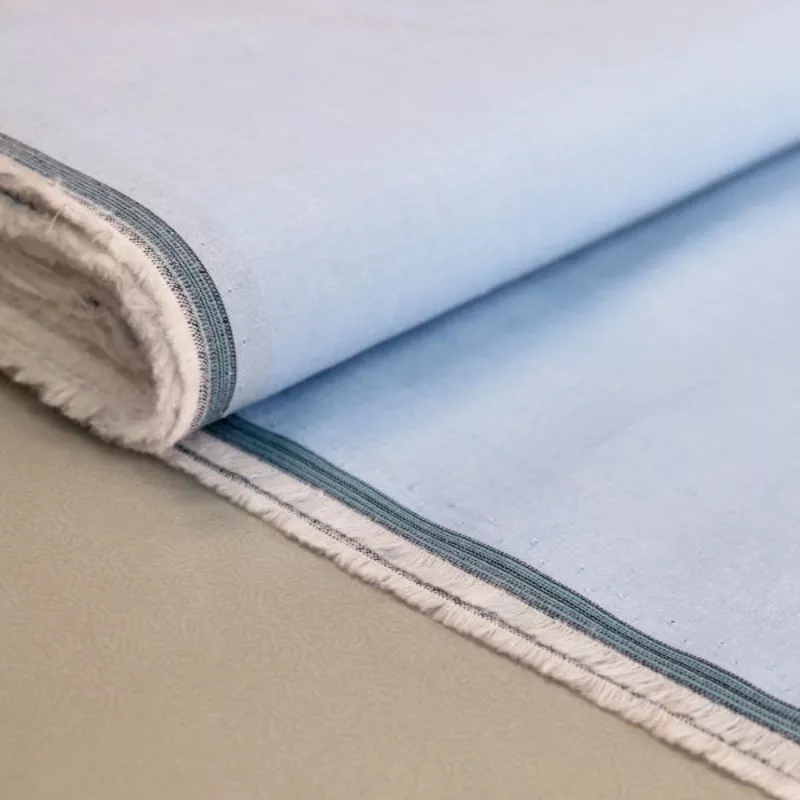 chambray-cotton-pale-blue Chambray Cotton – Pale Blue