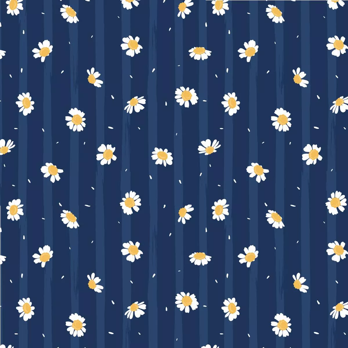 chamomile-stripes-fabric-navy Chamomile Stripes Fabric – Navy