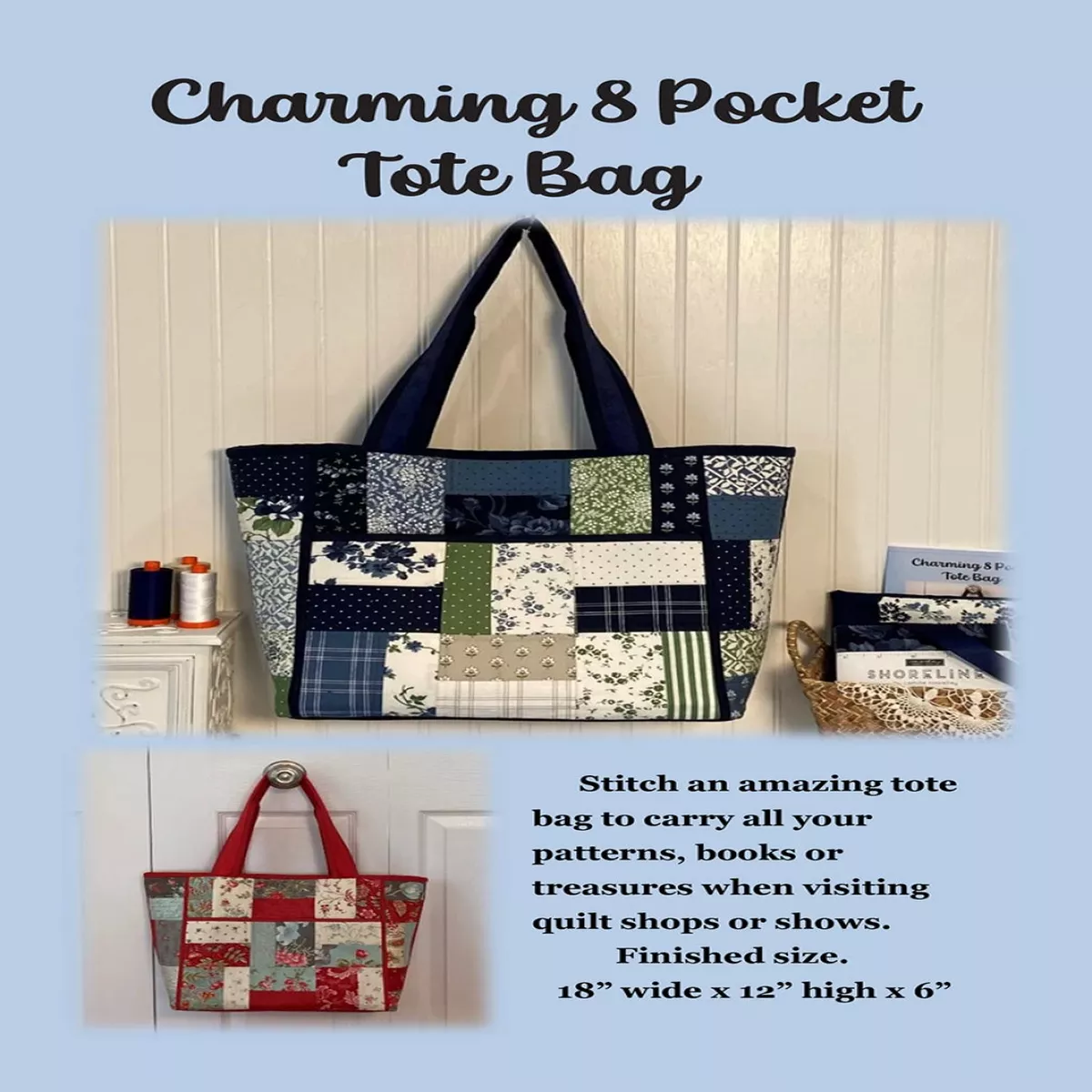charming-8-pocket-tote-bag Charming 8 Pocket Tote Bag