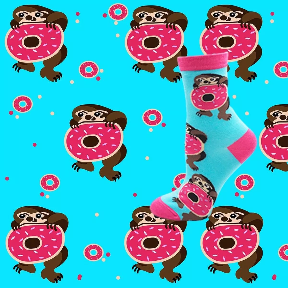 chaussettes-paresseux-donuts Chaussettes Paresseux Donuts