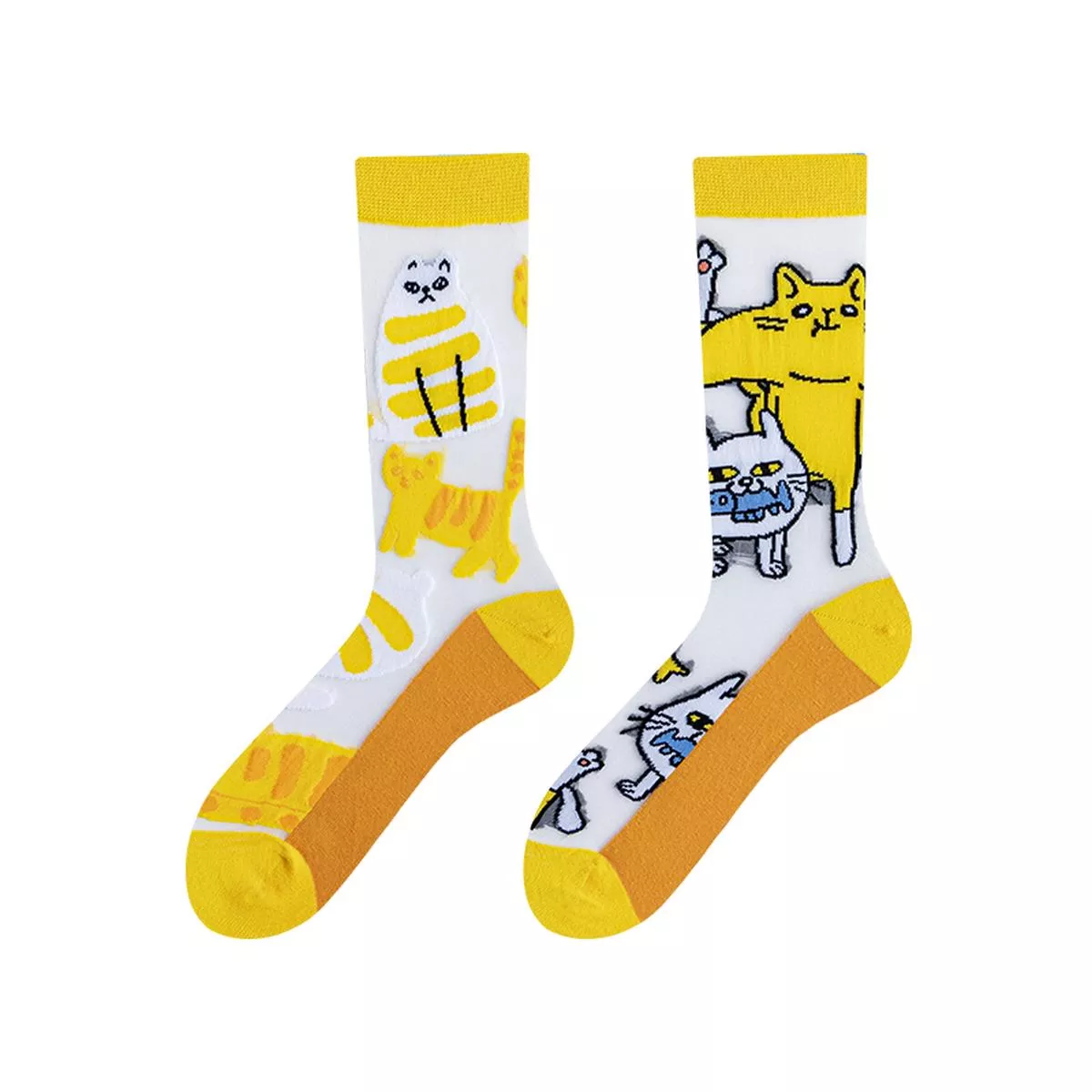 chaussettes-transparentes-chats Chaussettes Transparentes Chats