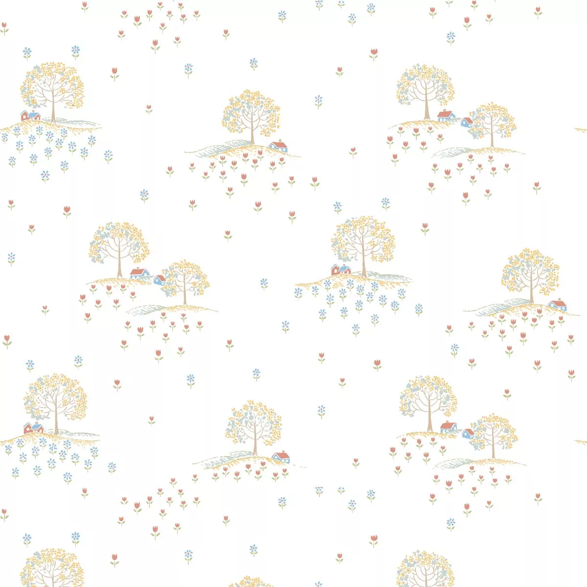 Chelles on Multicolor Fabric