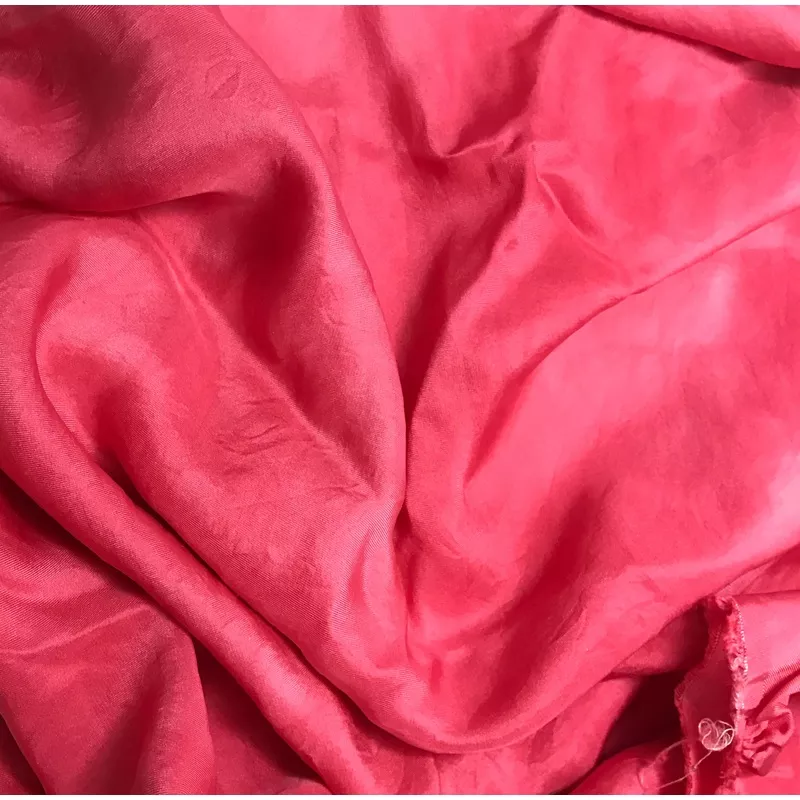 Cherry Red – Hand Dyed Silk Twill