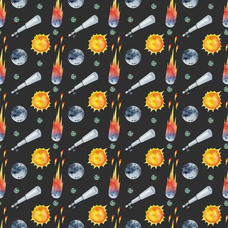 Children’s Space Pattern #5 Fabric