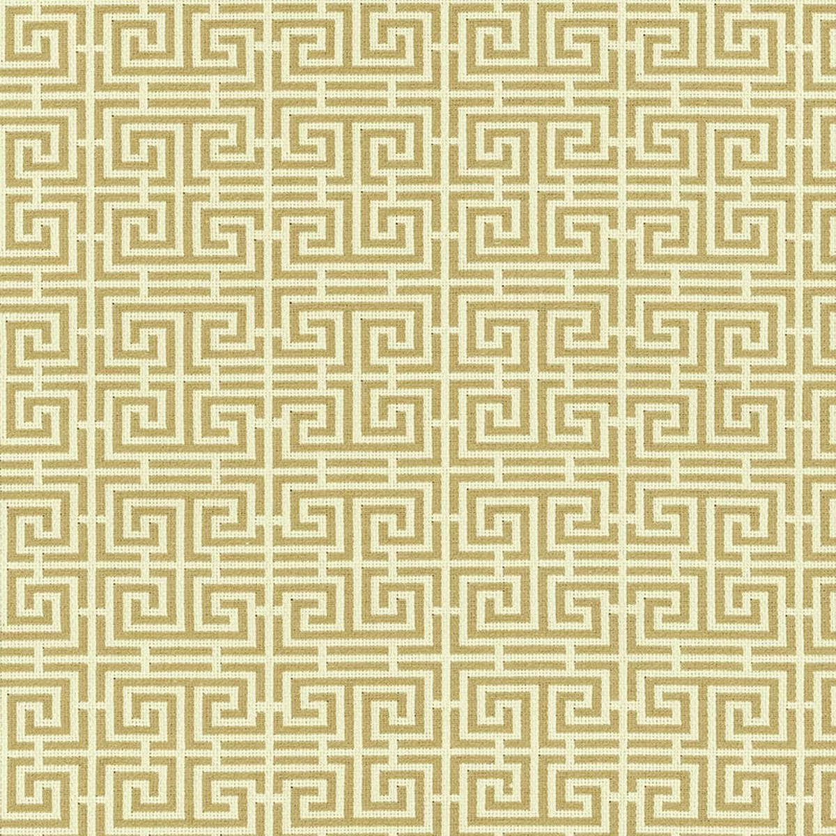 Chinois Fret CamelCream Fabric