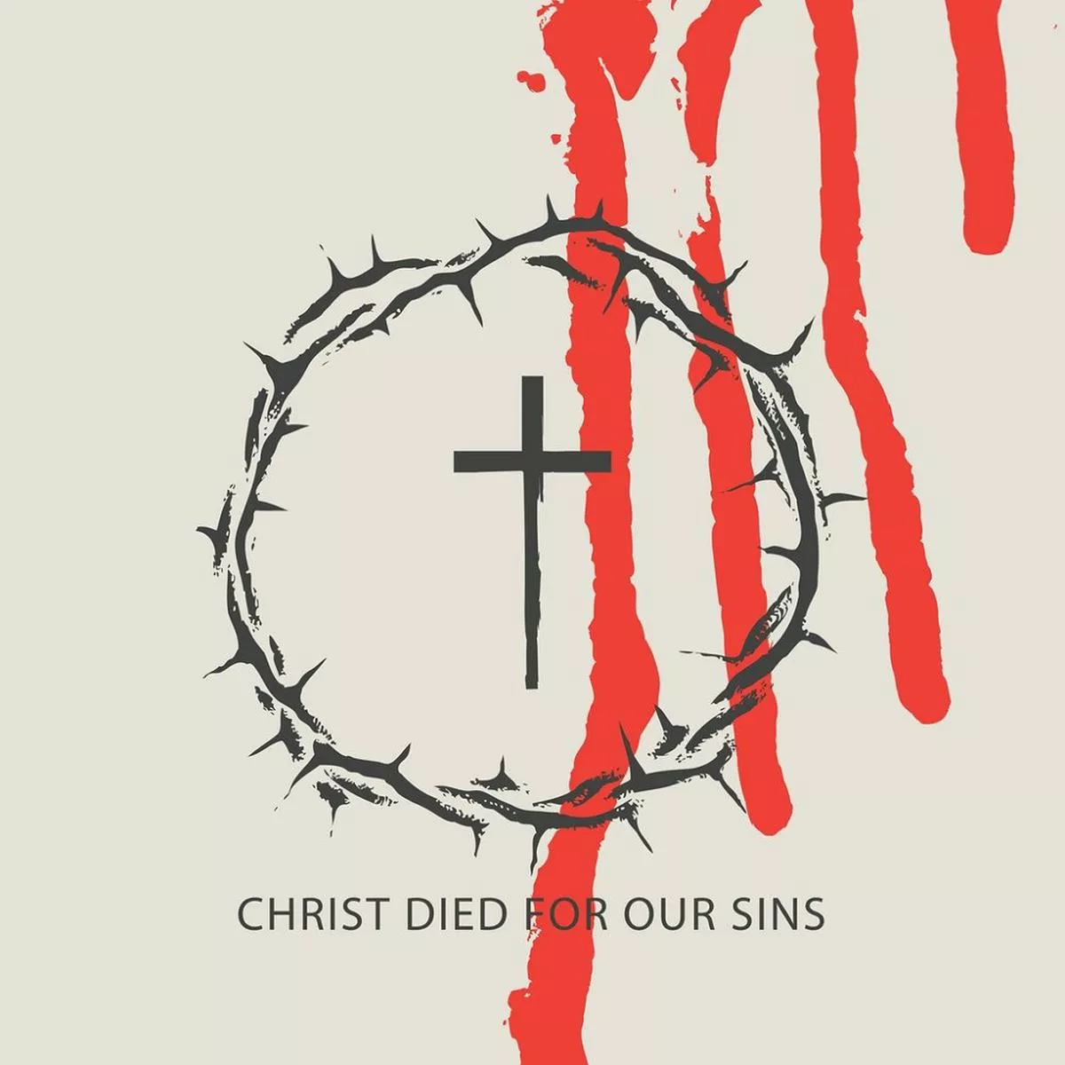 christ-died-our-sins-fabric-panel-tan Christ Died For Our Sins Fabric Panel – Tan
