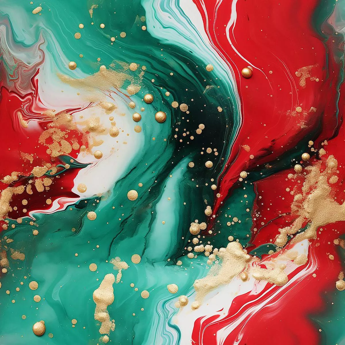 christmas-abstract-marble-pattern-1-fabric Christmas Abstract Marble Pattern #1 Fabric