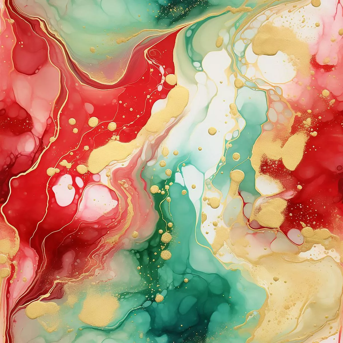 christmas-abstract-marble-pattern-10-fabric Christmas Abstract Marble Pattern #10 Fabric