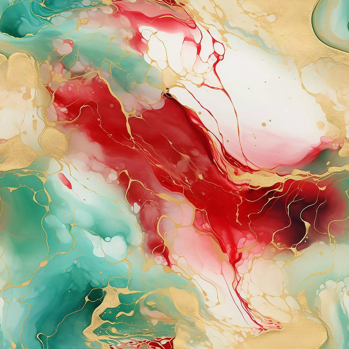 christmas-abstract-marble-pattern-11-fabric Christmas Abstract Marble Pattern #11 Fabric