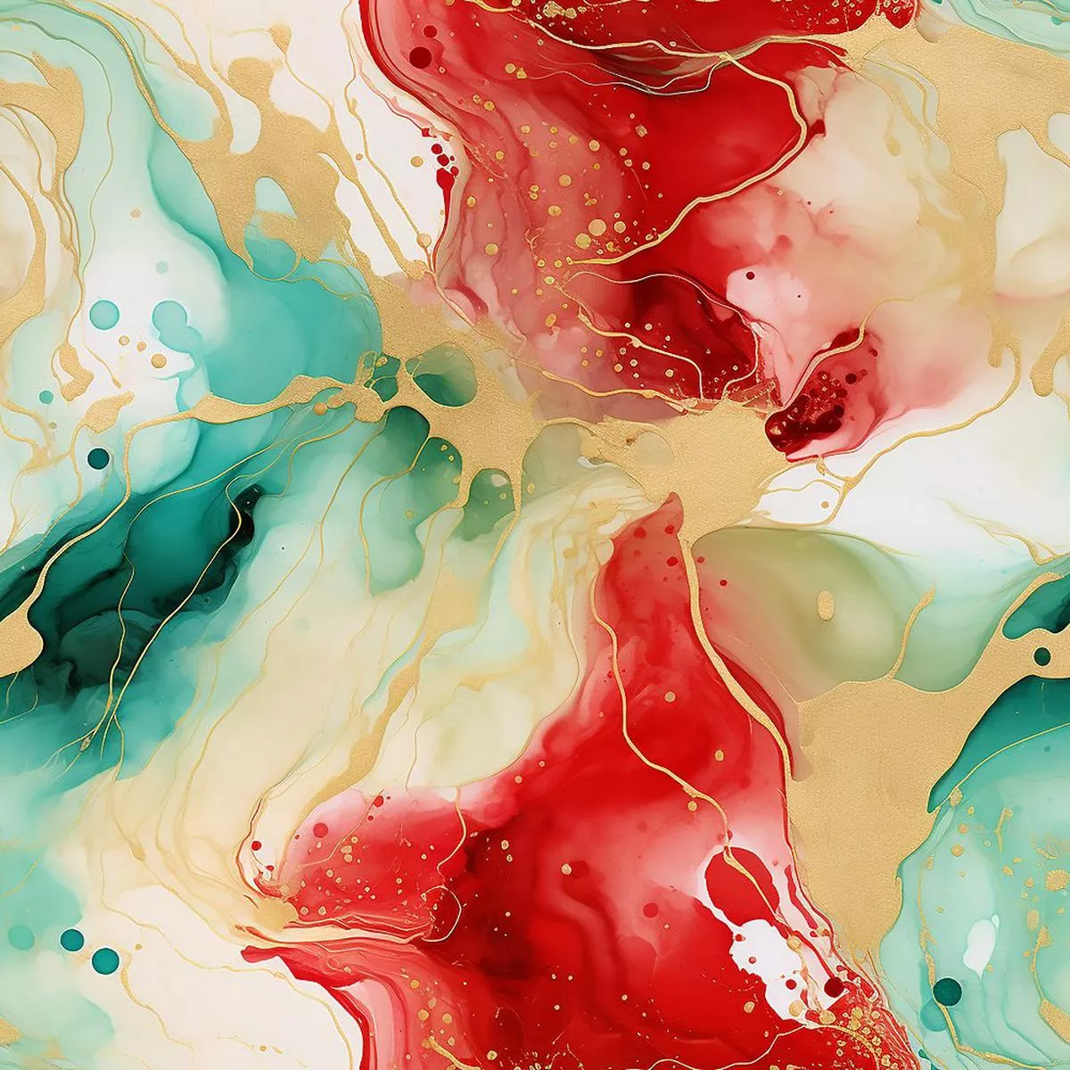 christmas-abstract-marble-pattern-7-fabric Christmas Abstract Marble Pattern #7 Fabric