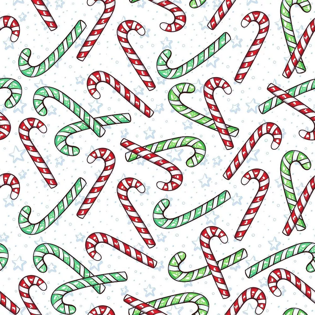 christmas-candy-canes-fabric-red-green Christmas Candy Canes Fabric – Red & Green