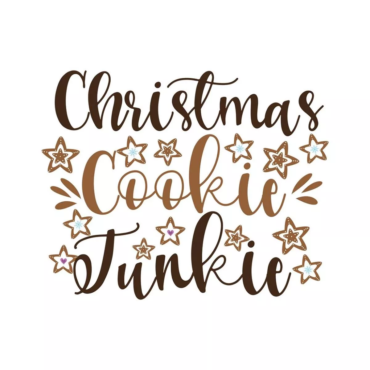 christmas-cookies-junkie-fabric-panel-white Christmas Cookies Junkie Fabric Panel – White