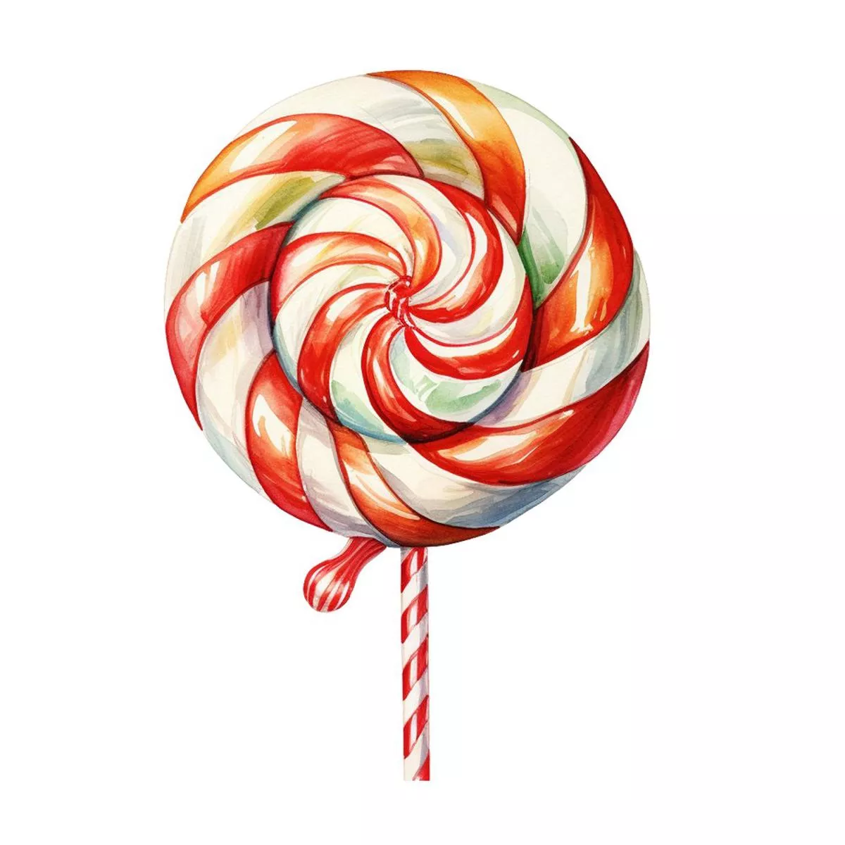 christmas-desserts-lollipop-2-fabric-panel Christmas Desserts Lollipop #2 Fabric Panel
