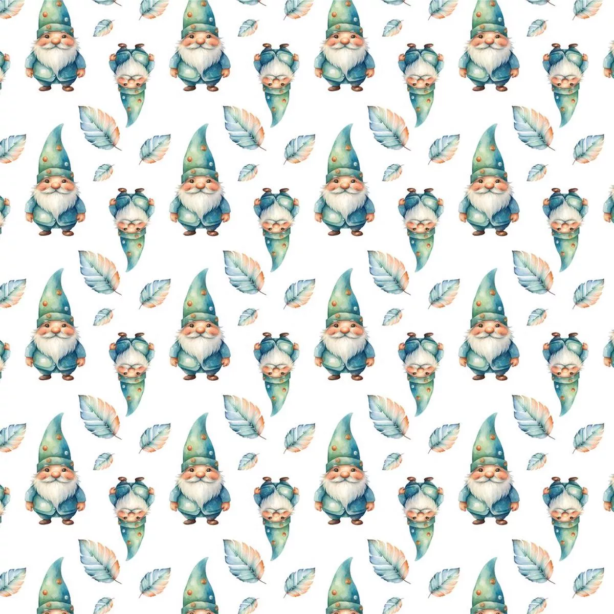 christmas-gnome-dreams-allover-fabric Christmas Gnome Dreams Allover Fabric