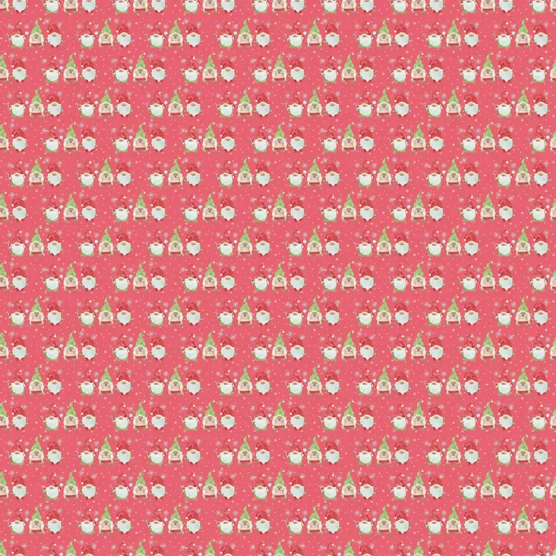 Christmas Gnomes With Candy Fabric – Red
