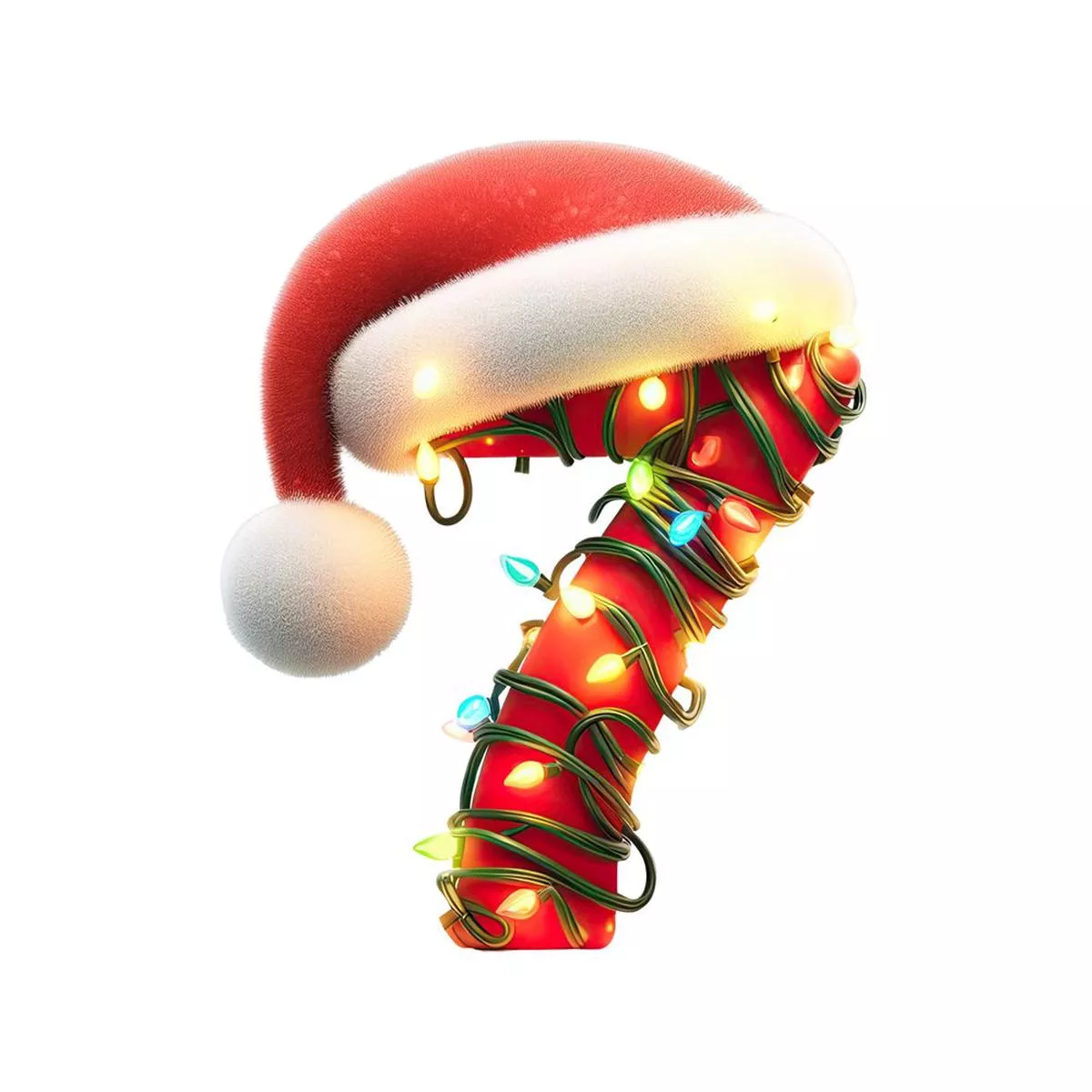 christmas-lights-wrapped-letter-7-fabric-panel Christmas Lights Wrapped Letter ”7” Fabric Panel