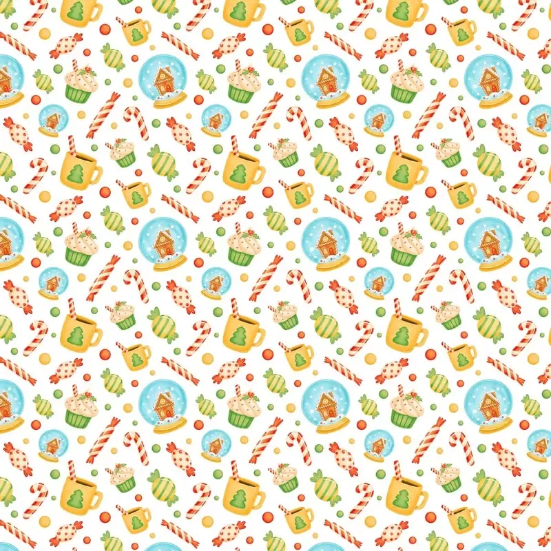 christmas-sweets-fabric-multi Christmas Sweets Fabric – Multi