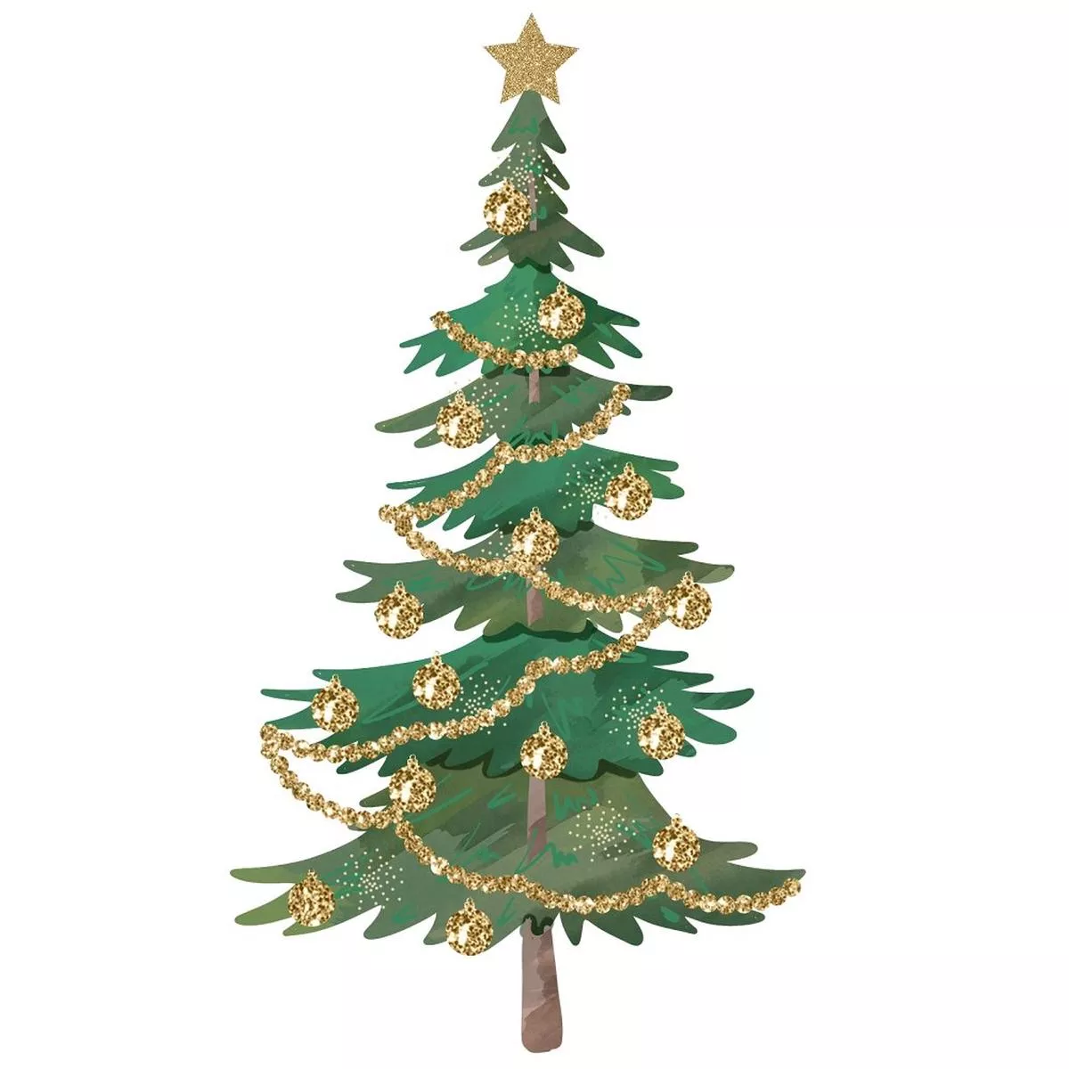 christmas-tree-7-fabric-panel Christmas Tree #7 Fabric Panel