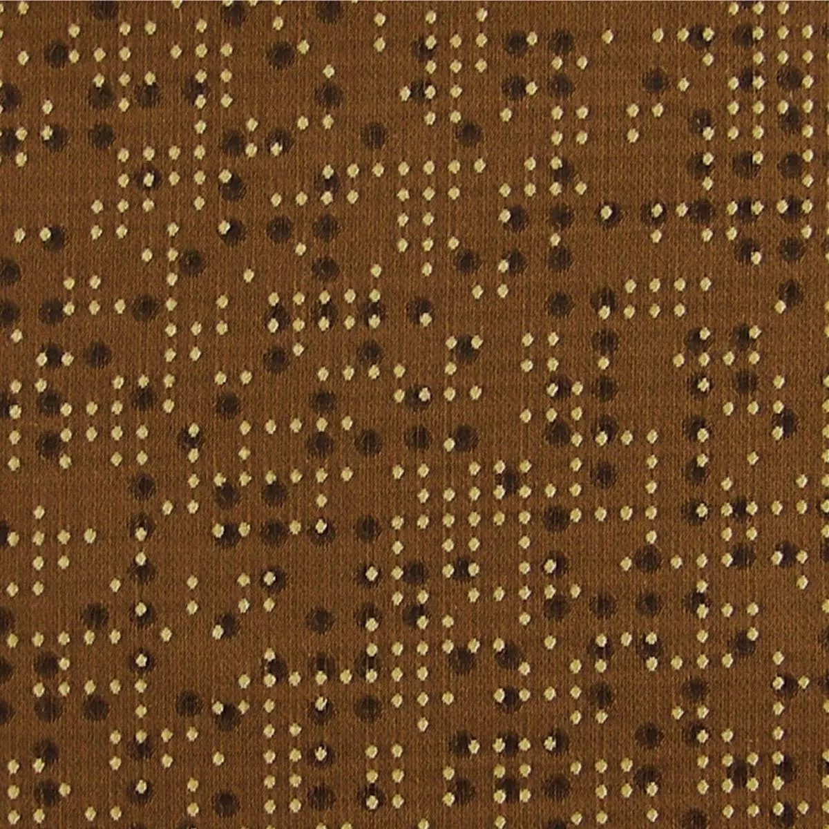 Cipher Copper Dots And Dashes Upholstery Fabric
