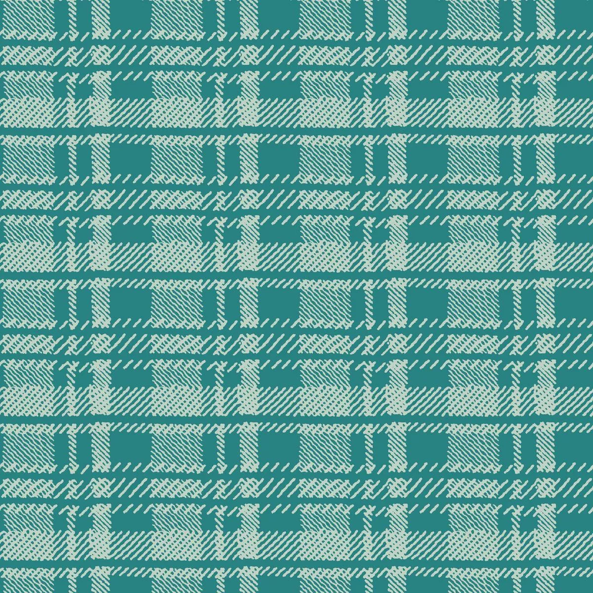 Classic Flannel – Teal Plaid Fabric