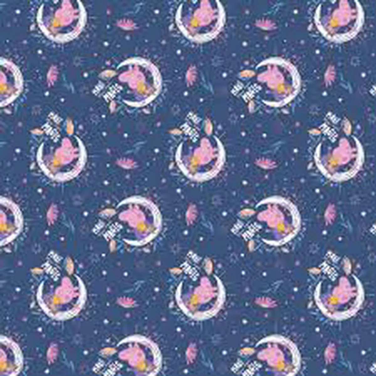 CLEARANCE Peppa Moon Magic Navy – Camelot Cotton
