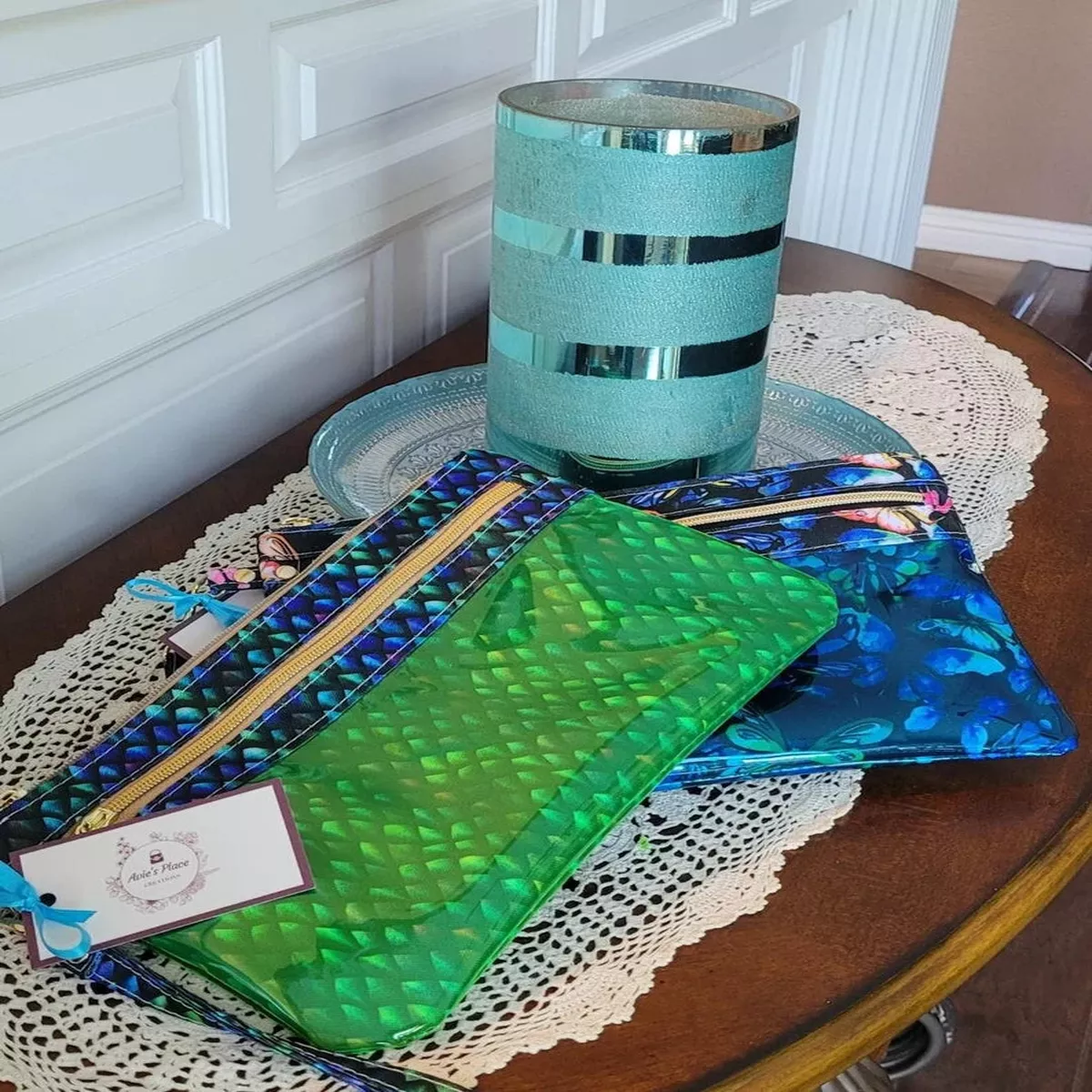 The Clearly Colorful Wristlet