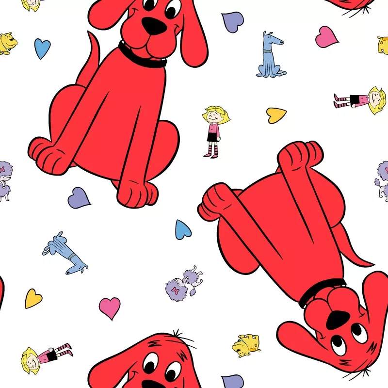 Clifford Besties on WhiteFabric