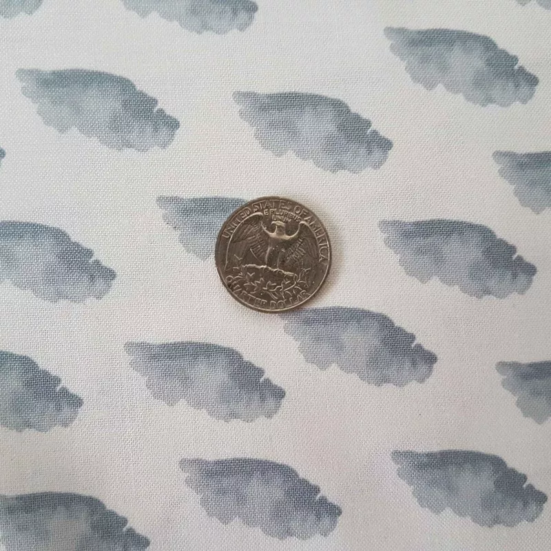 Cloud Print on White | Quilting Cotton Fabric, Sky Theme