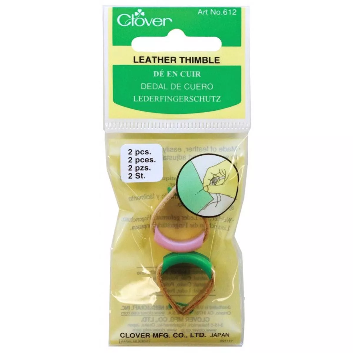 clover-2pk-adjustable-leather-thimbles-cl612 Clover 2pk Adjustable Leather Thimbles CL612