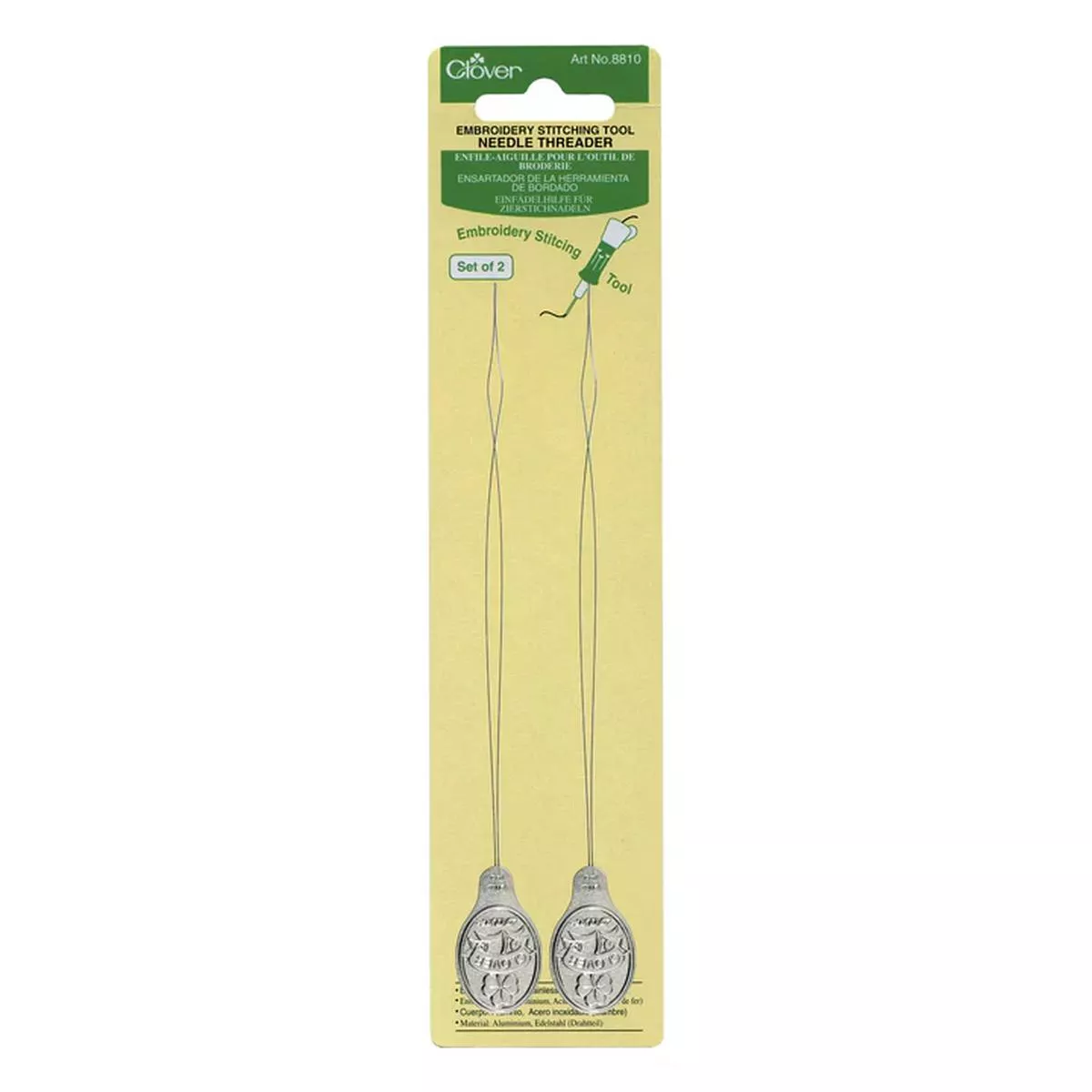 clover-2pk-needle-threaders-embroidery-stitching-tool-cl8810 Clover 2pk Needle Threaders for Embroidery Stitching Tool CL8810