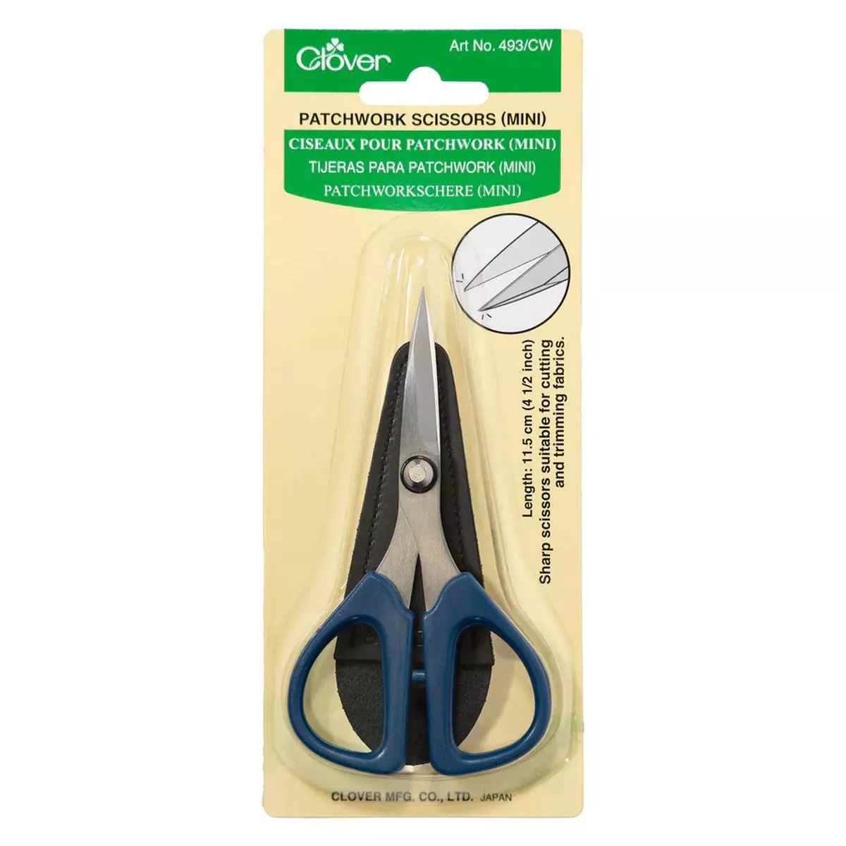 clover-4-5-mini-patchwork-scissors-cl493-cw Clover 4.5″ Mini Patchwork Scissors CL493/CW