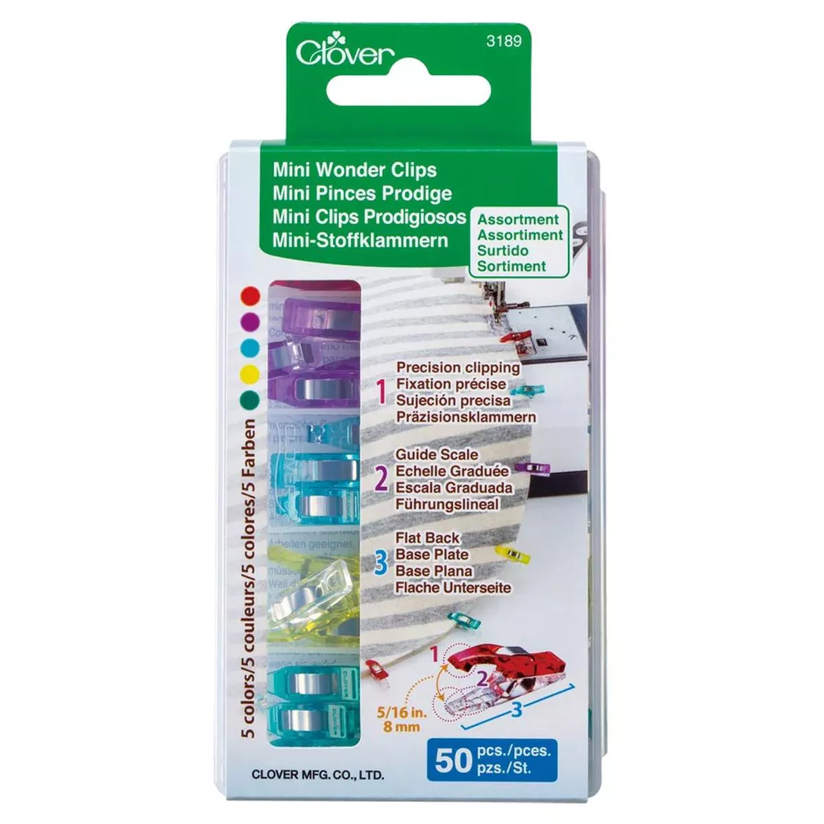 clover-50pc-mini-wonder-clips-cl3189 Clover 50pc Mini Wonder Clips CL3189