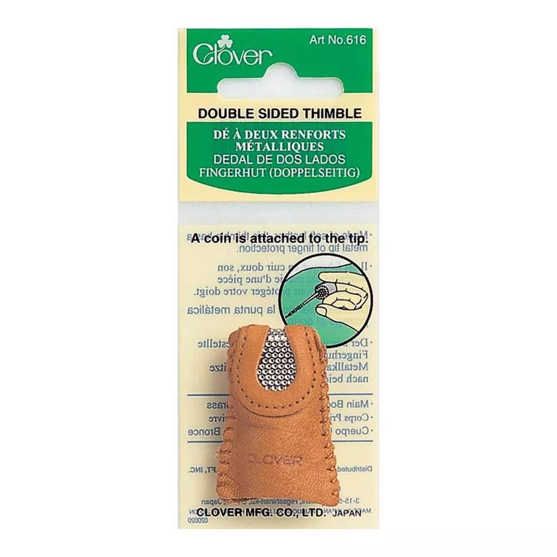 clover-double-sided-leather-thimble-cl616 Clover Double-Sided Leather Thimble CL616
