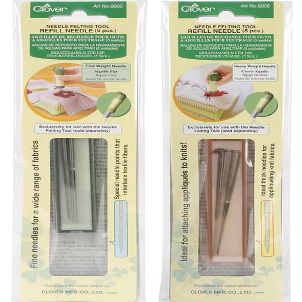 clover-felting-needle-tool-refill-assorted-sizes Clover Felting Needle Tool Refill (Assorted Sizes)