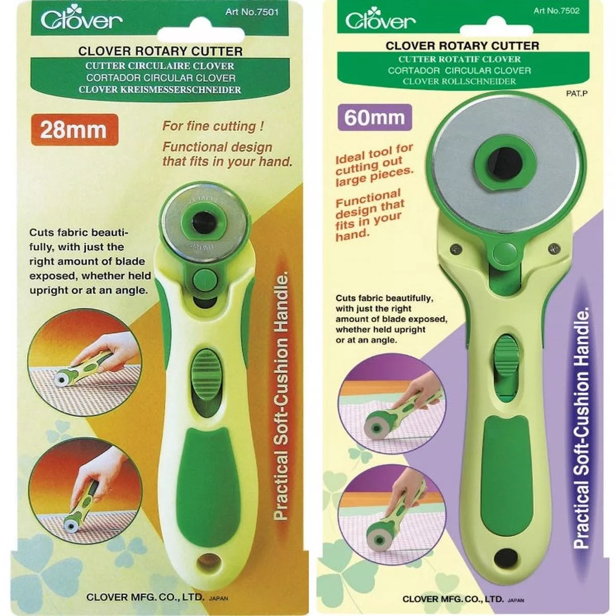 clover-soft-cushion-rotary-cutter-assorted-sizes Clover Soft Cushion Rotary Cutter (Assorted Sizes)