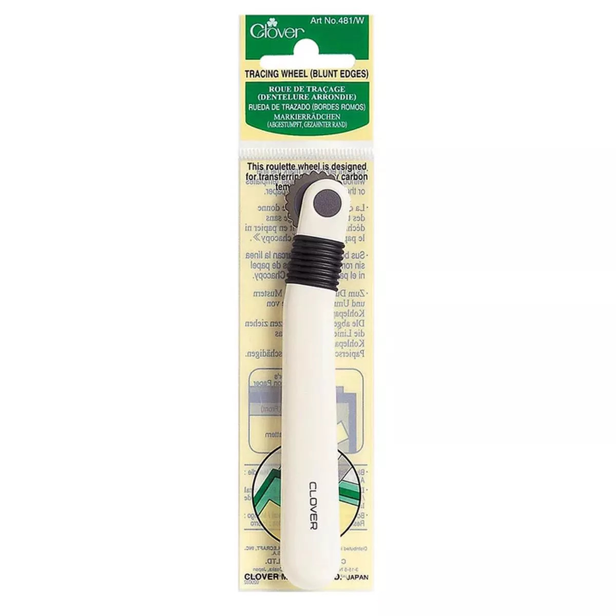 Clover Tracing Wheel with Blunt Edges CL481/W
