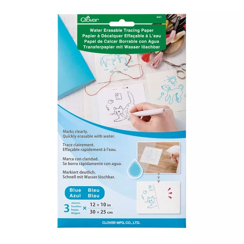 clover-water-erasable-tracing-paper Clover Water Erasable Tracing Paper