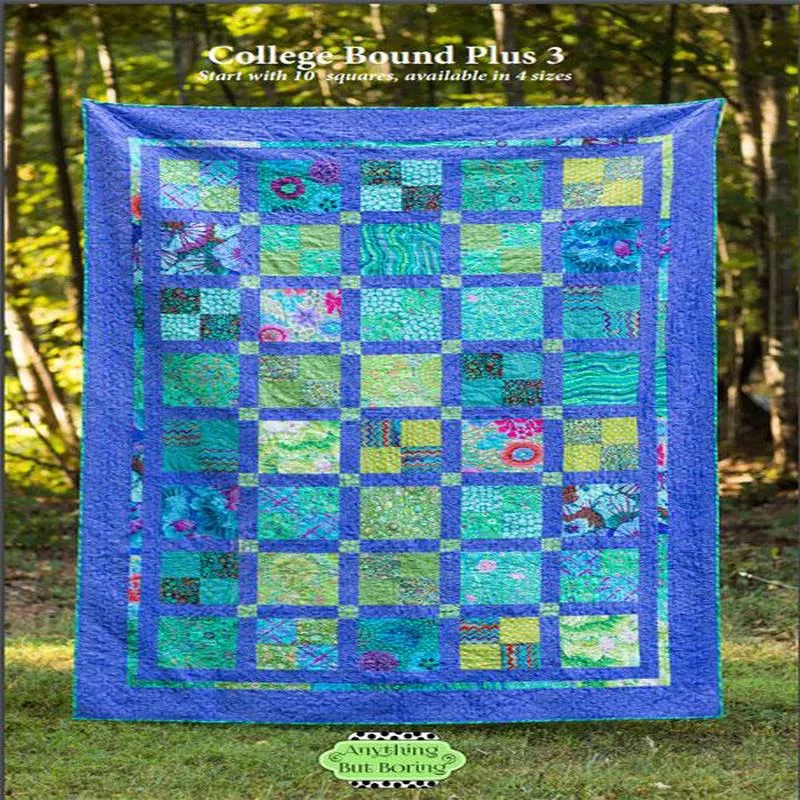 college-bound-plus-3-quilt-pattern-anything-but-boringabb-0805 College Bound Plus 3 Quilt Pattern Anything But BoringABB-0805