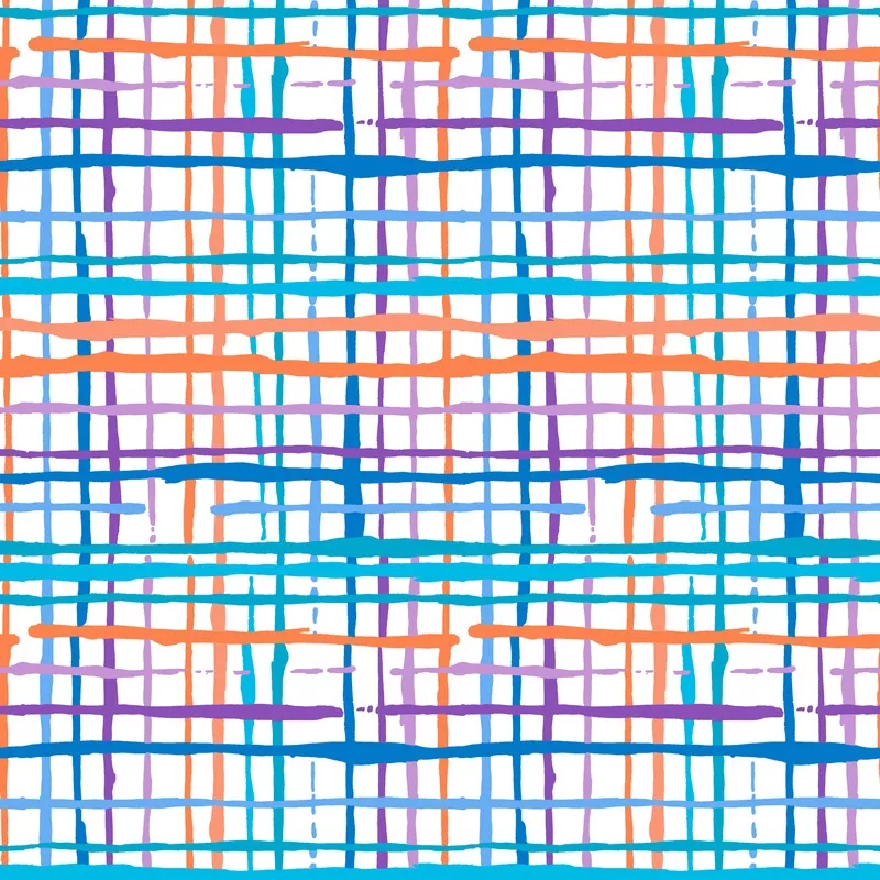 Colorful Grid – Playful Plaid Fabric