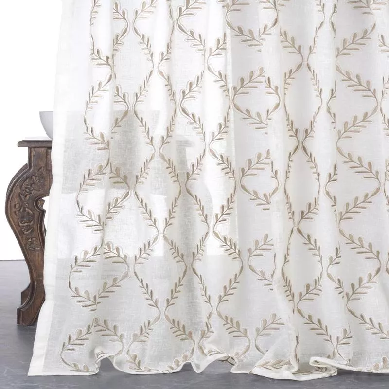 combed-pearl-fabric-by-metre-white-brown ‘Combed Pearl’ Fabric by the Metre (White/ Brown)