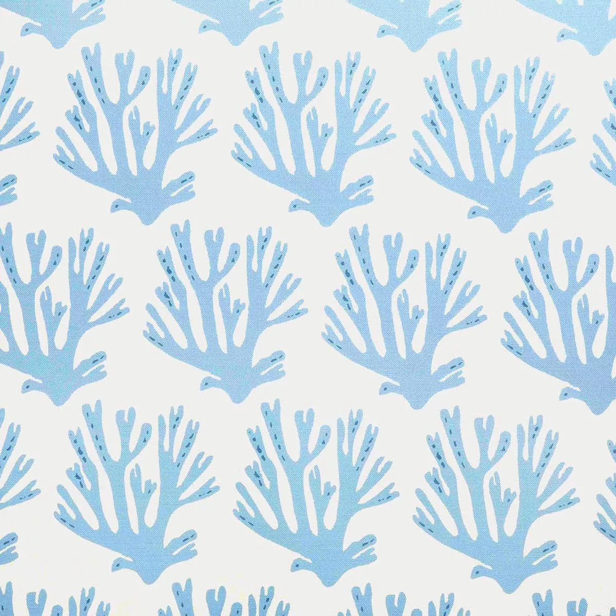 coral-printed-fabric-linen-cotton-blue Coral Printed Fabric Linen/Cotton Blue