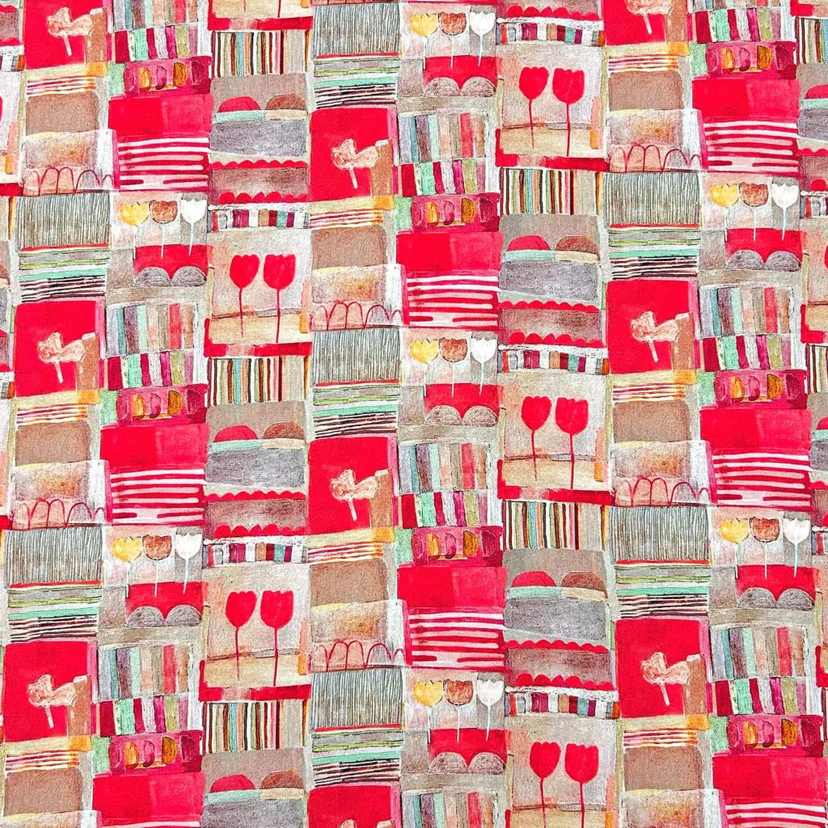 Cosy Cottage Viscose Fabric
