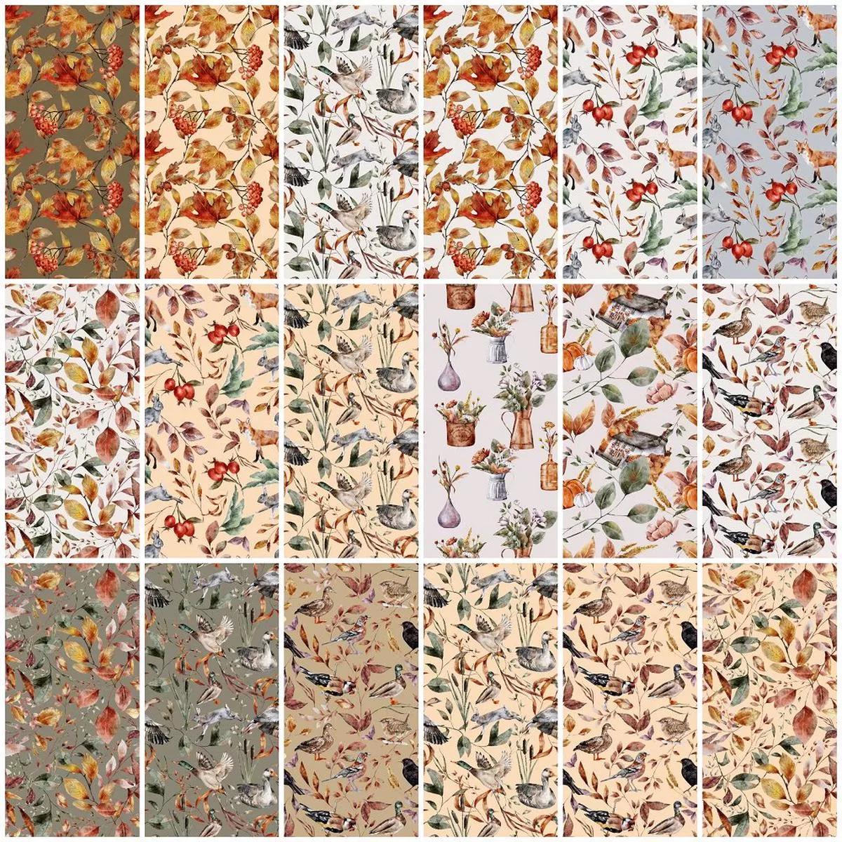 The Cottage Fat Quarter Bundle – 18 Pieces