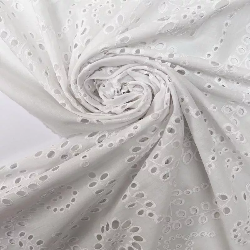 Cotton Broderie Anglaise Fabric