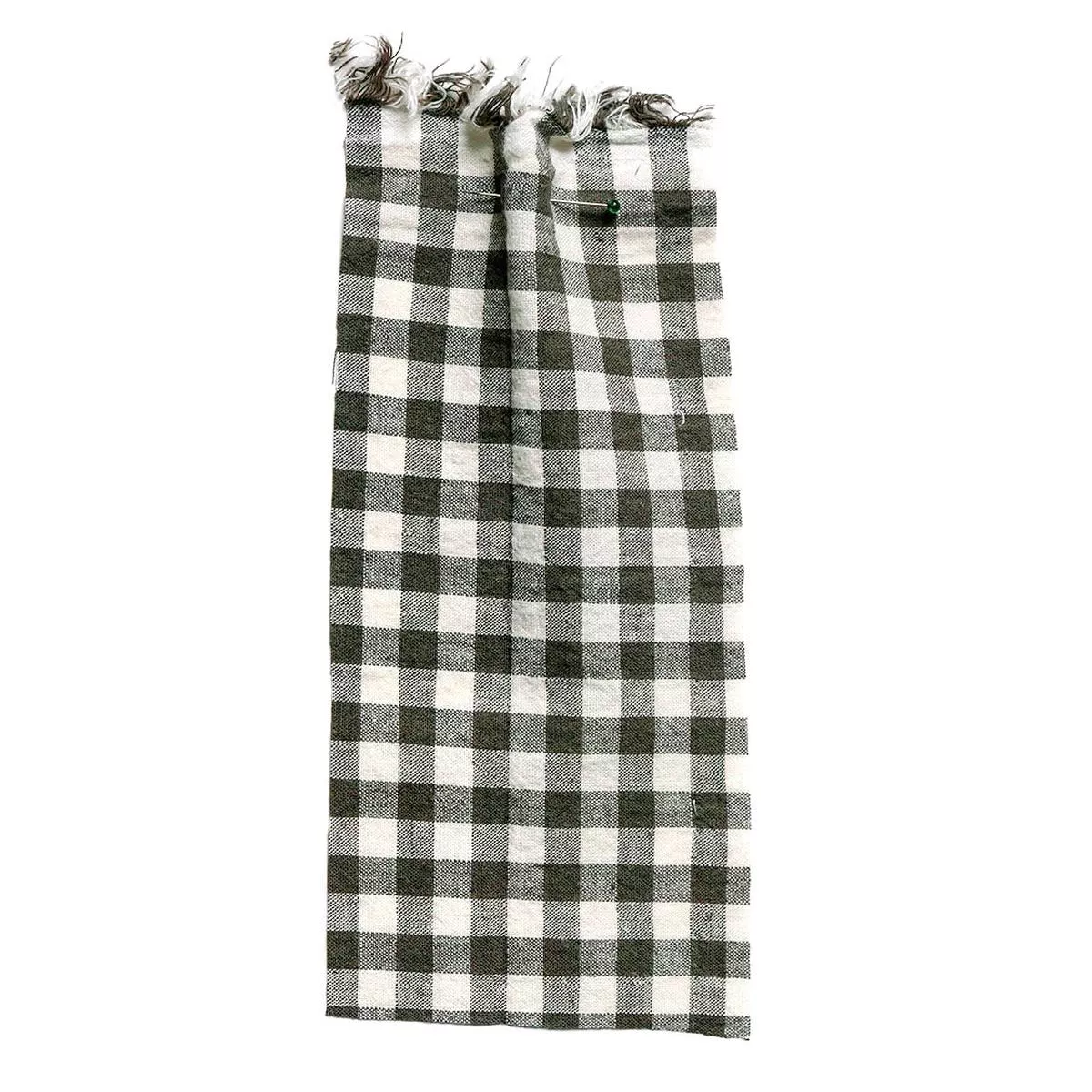 Cotton & Linen Gingham Khaki