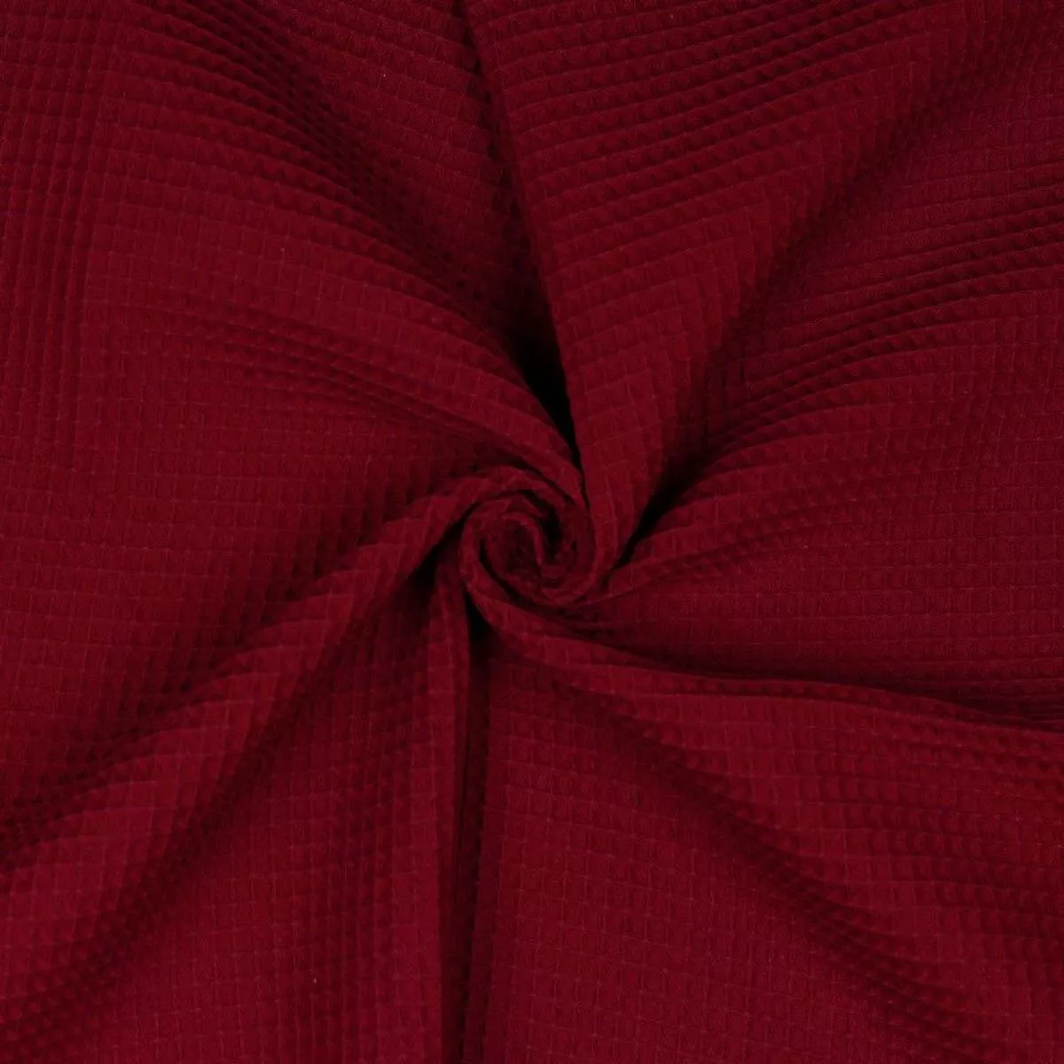 cotton-waffle-burgundy-end-bolt-45cm Cotton Waffle – Burgundy – END OF BOLT 45cm