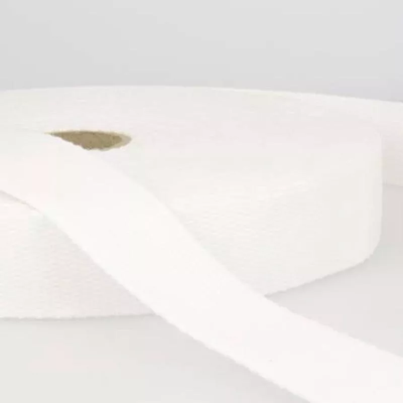 Cotton Webbing 40mm wide White